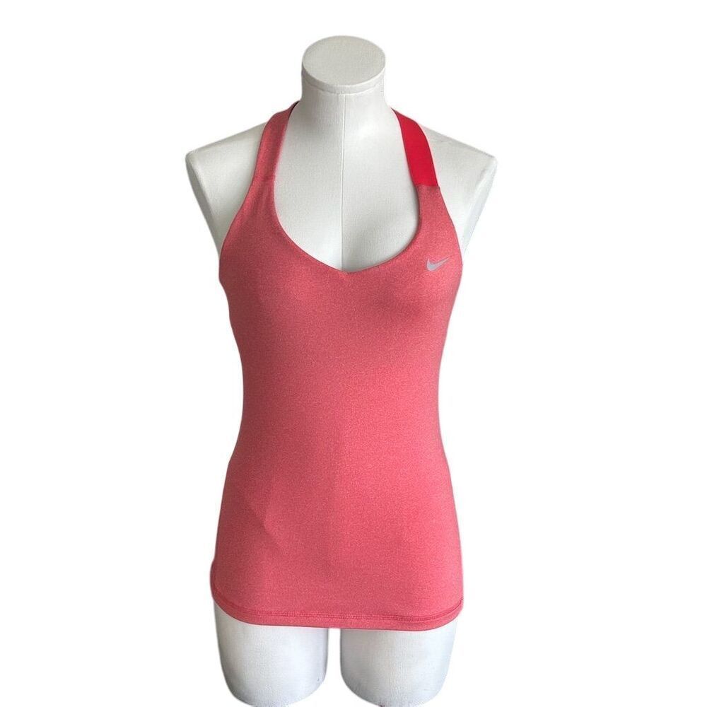 Nike Women's Dri-FIT Racerback Tank Top Red Size S Activewear